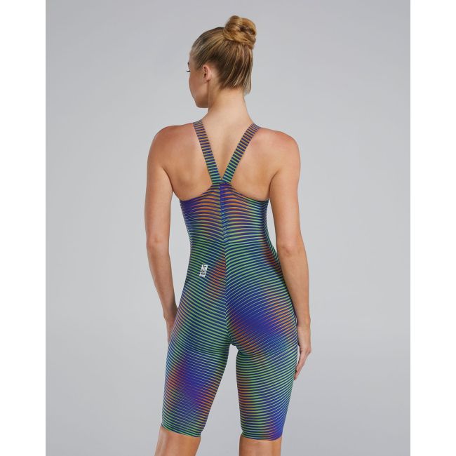 Costum înot întreg femei TYR AVICTOR Closed Back LUMINIS - verde electric | competiție