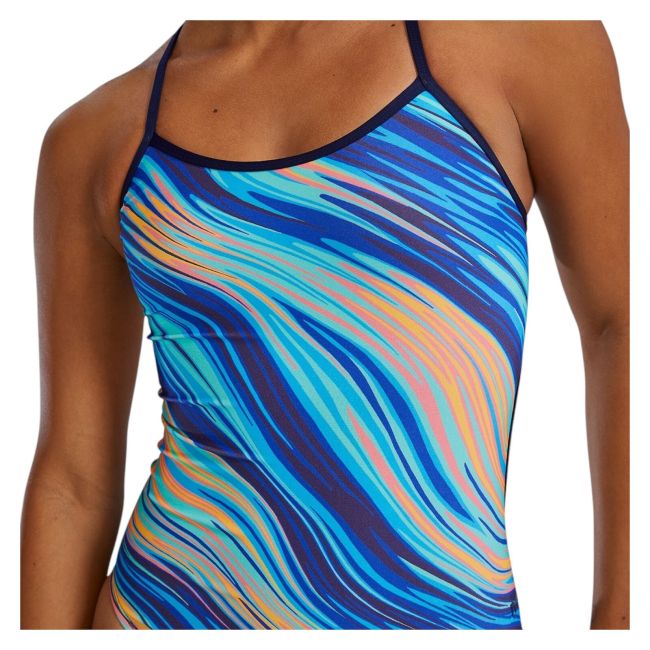 Costum înot întreg femei TYR Riptidal Trinityfit - albastru | rezistent clor