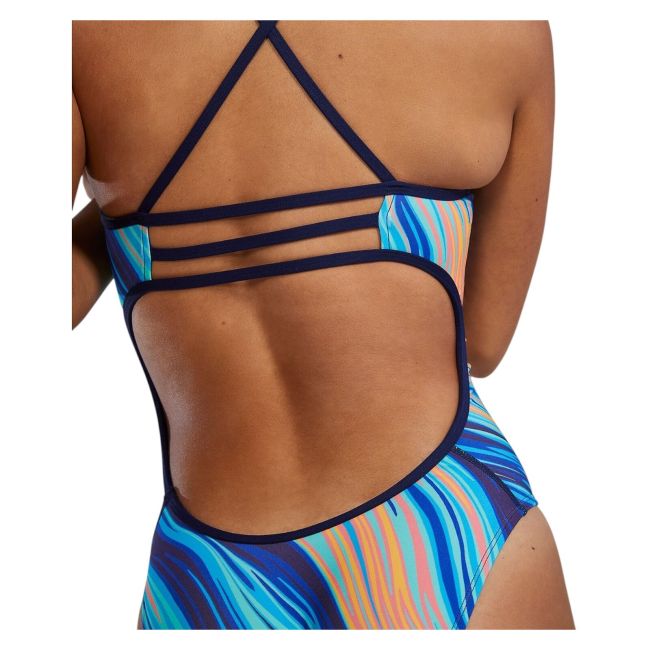 Costum înot întreg femei TYR Riptidal Trinityfit - albastru | rezistent clor