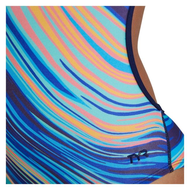 Costum înot întreg femei TYR Riptidal Trinityfit - albastru | rezistent clor