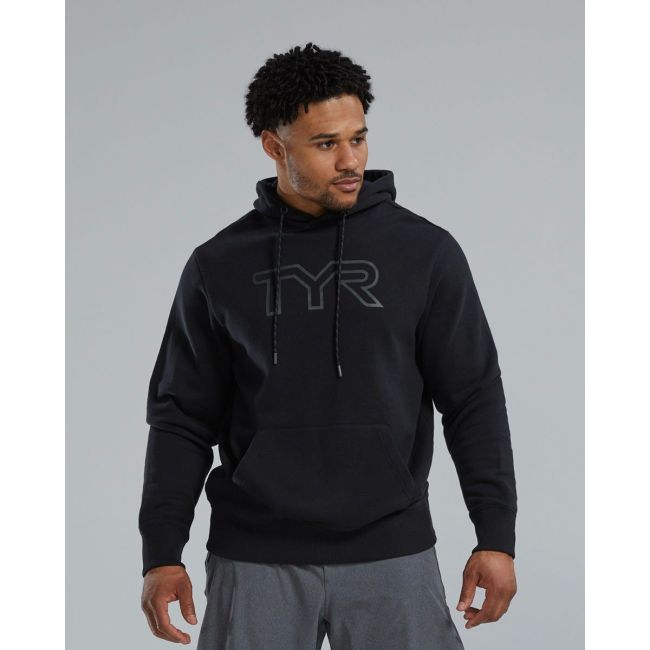 Hanorac unisex TYR Ultrasoft Big Logo Tech Hoodie - negru | confortabil