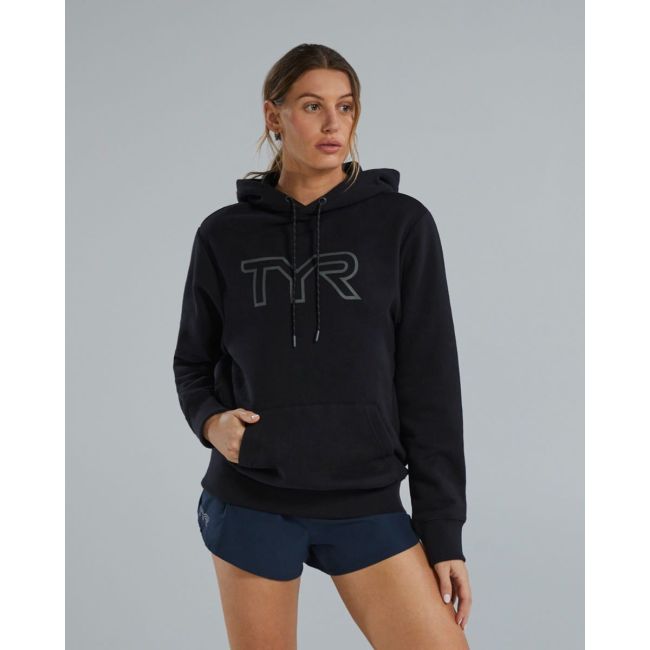Hanorac unisex TYR Ultrasoft Big Logo Tech Hoodie - negru | confortabil
