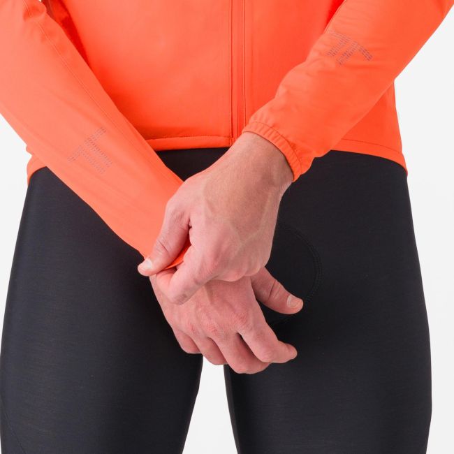 Jachetă ciclism Castelli Emergency 3 - portocaliu briliant | impermeabilă