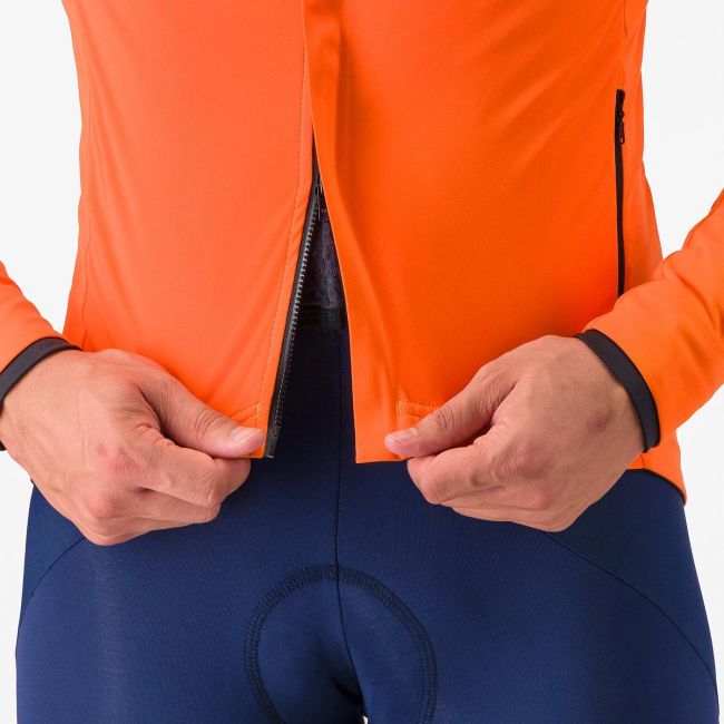 Jachetă ciclism Castelli Alpha 150 - portocaliu/gri | izolație extremă -2°C