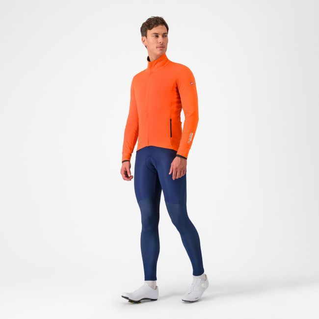 Jachetă ciclism Castelli Alpha 150 - portocaliu/gri | izolație extremă -2°C
