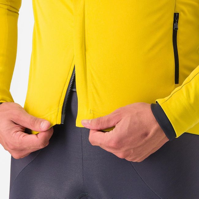 Jachetă ciclism Castelli Alpha 150 - Mango Mojito/negru | izolație extremă -2°C