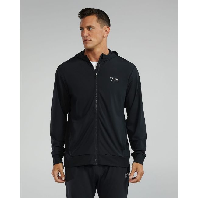 Hanorac TYR Tech Full Zip Hoodie - negru | echipament tehnic premium