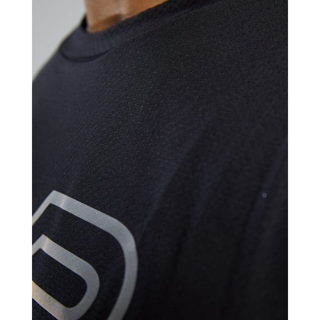 Tricou tehnic TYR Airtec Big Logo Tee - negru | respirabil