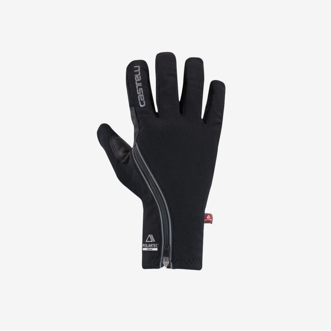 Mănuși ciclism lungi Castelli Espresso 2 | iarnă 3-10°C - BLACK