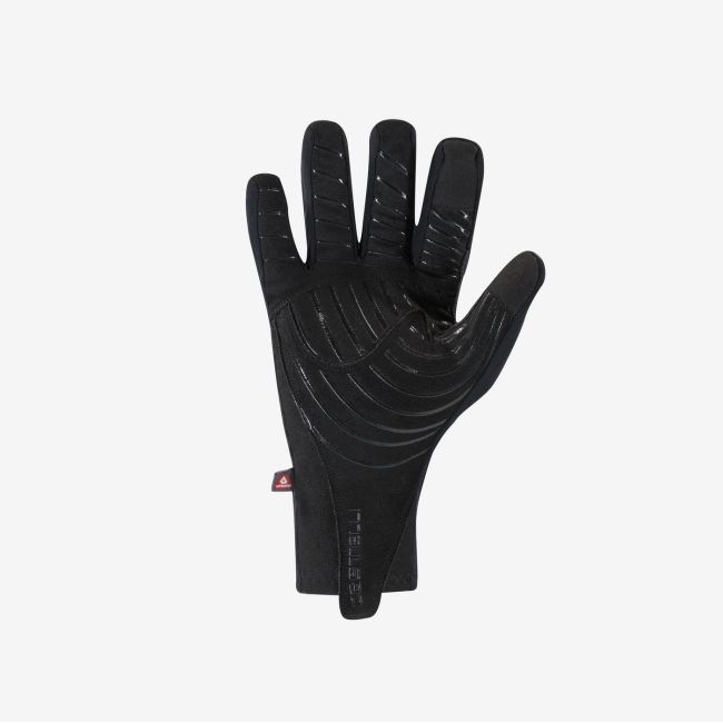 Mănuși ciclism lungi Castelli Espresso 2 | iarnă 3-10°C - BLACK