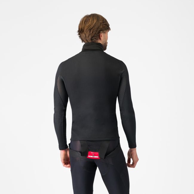 Bluză corp Castelli Flanders Neck Warm - negru | guler înalt termic