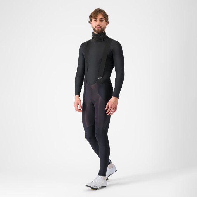 Bluză corp Castelli Flanders Neck Warm - negru | guler înalt termic