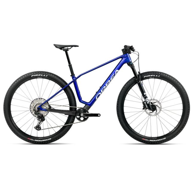Orbea ALMA M20 (2026) - bicicletă MTB XC hardtail - Cobalt Blue (Gloss)  |  Carbon Raw (Matt)