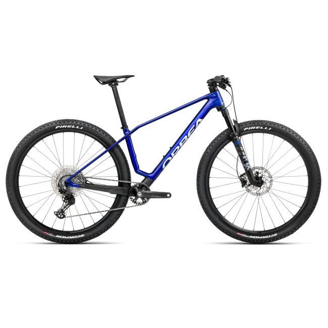 Orbea ALMA M40 (2026) - bicicletă MTB XC hardtail - Cobalt Blue (Gloss)  |  Carbon Raw (Matt)