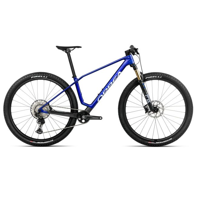 Orbea ALMA M25 (2026) - bicicletă MTB XC hardtail - Cobalt Blue (Gloss)  |  Carbon Raw (Matt)