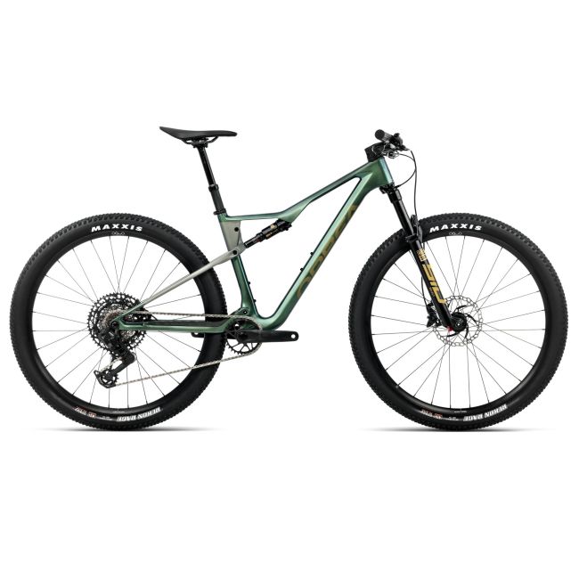 Orbea OIZ M21 (2026) - bicicletă MTB XC full suspension - Seaweed Carbon View (Gloss)  |  Spaceship Green (Matt)