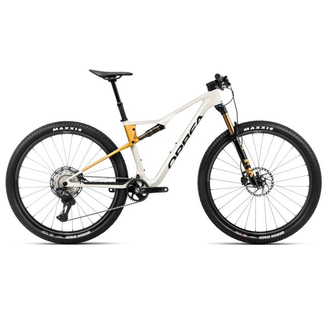 Orbea OIZ M10 (2026) - bicicletă MTB XC full suspension - Ivory White (Gloss)  |  Bumblebee Yellow (Matt)