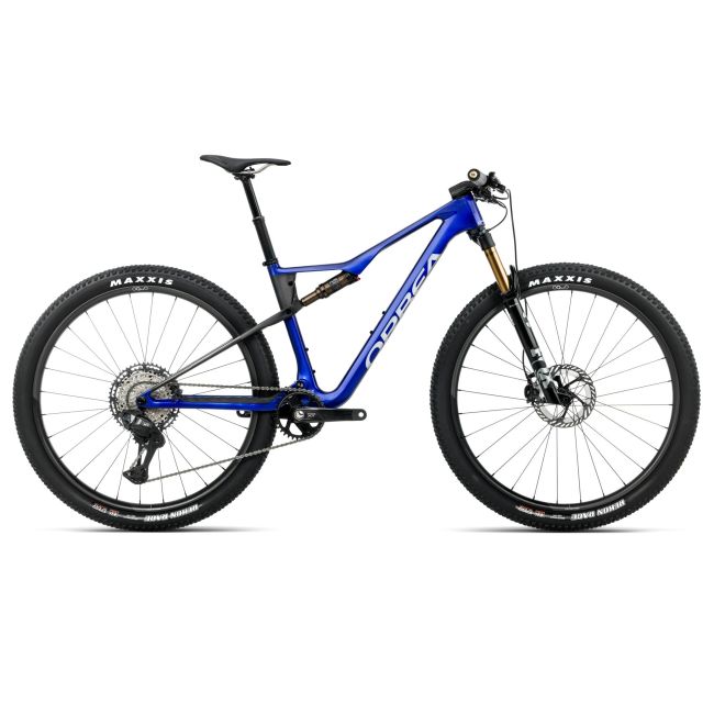 Orbea OIZ M-PRO (2026) - bicicletă MTB XC full suspension - Cobalt Blue (Gloss)  |  Carbon Raw (Matt)