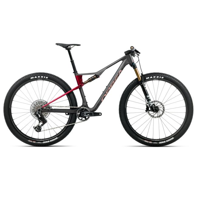 Orbea OIZ M-TEAM AXS (2026) - bicicletă MTB XC full suspension - Diamond Carbon View (Matt)  |  Cherry Red (Gloss)