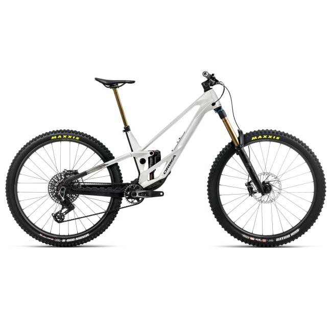 Orbea RALLON E-LTD (2026) - bicicletă MTB Enduro full suspension - White Chich  |  Diamond Black (Gloss) - Lungime chainstay 442 mm
