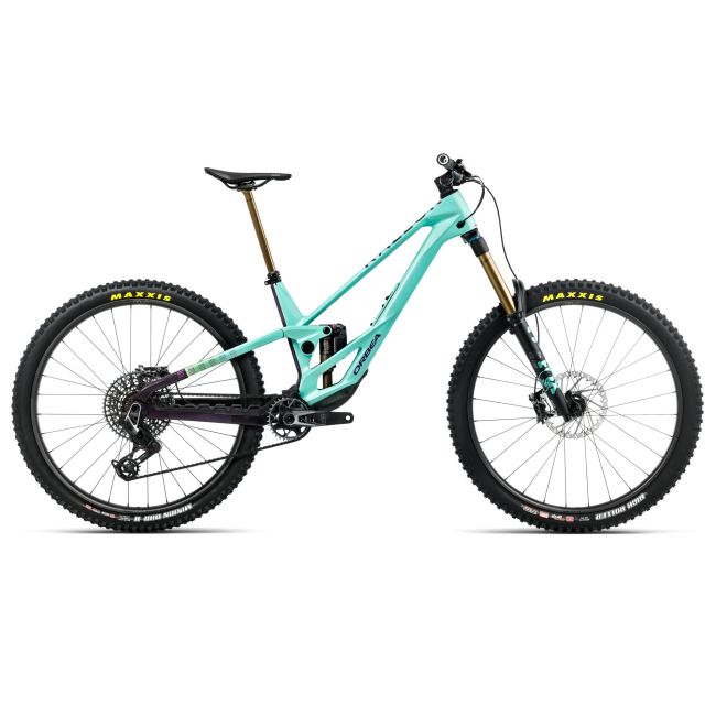 Orbea RALLON E-LTD (2026) - bicicletă MTB Enduro full suspension - Aloha Green  |  Fantasy Purple Carbon View (Gloss) - Lungime chainstay 442 mm