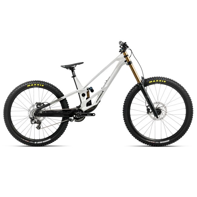 Orbea RALLON DH D-LTD (2026) - bicicletă MTB Enduro full suspension - White Chich  |  Diamond Black (Gloss) - Chainstay 442mm