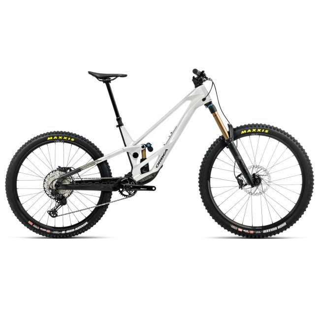 Orbea RALLON E-TEAM (2026) - bicicletă MTB Enduro full suspension - White Chich  |  Diamond Black (Gloss) - Lungime chainstay 442 mm