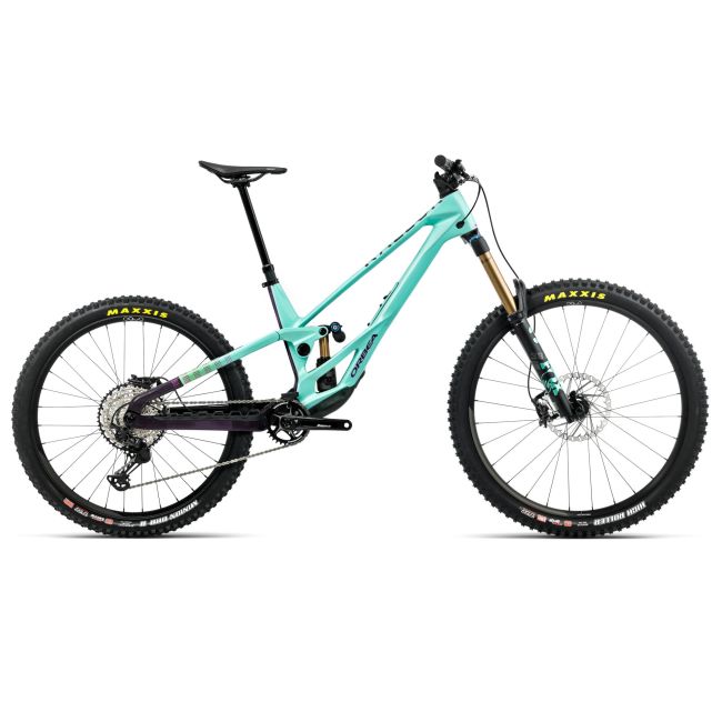 Orbea RALLON E-TEAM (2026) - bicicletă MTB Enduro full suspension - Aloha Green  |  Fantasy Purple Carbon View (Gloss) - Lungime chainstay 442 mm