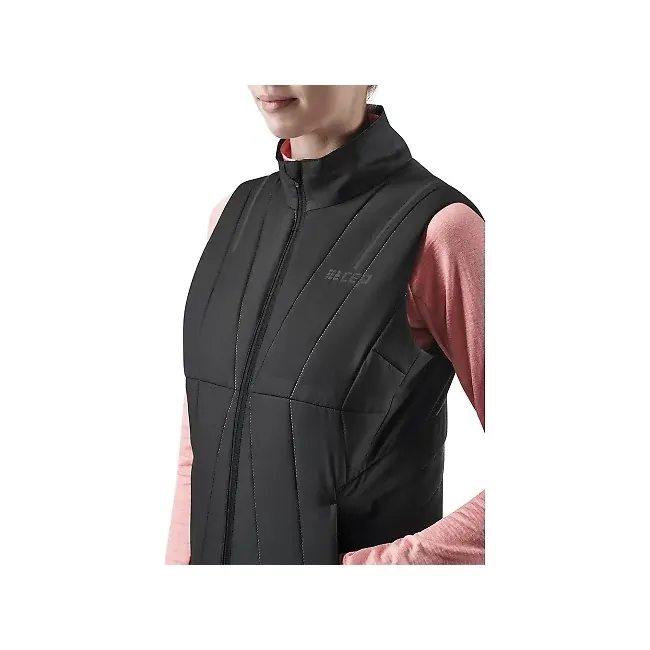 Vestă alergare iarnă CEP Winter Run Vest W | protecție vânt, rezistentă apă - black