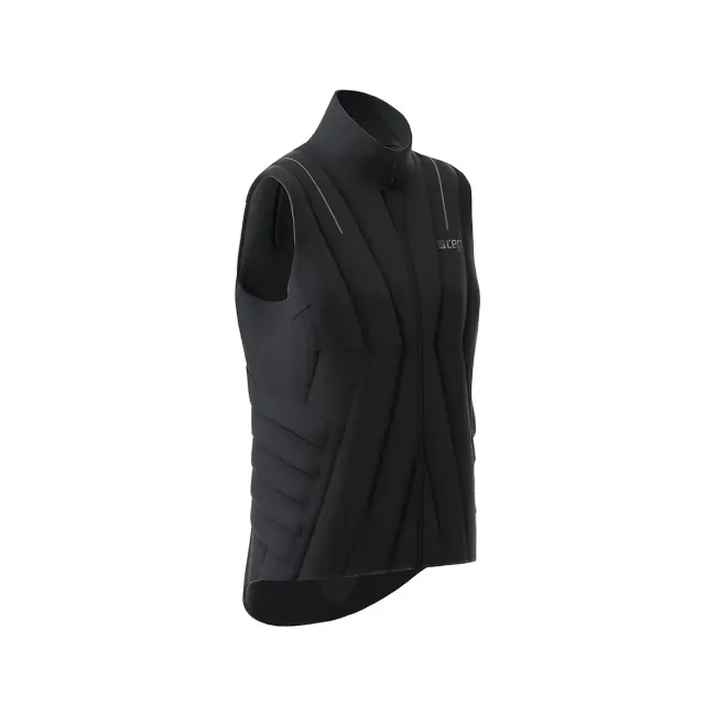 Vestă alergare iarnă CEP Winter Run Vest W | protecție vânt, rezistentă apă - black