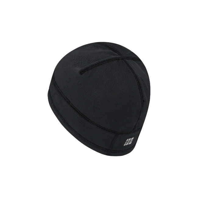 Căciulă alergare termală CEP Core Run Thermal Beanie | protecție vânt - black