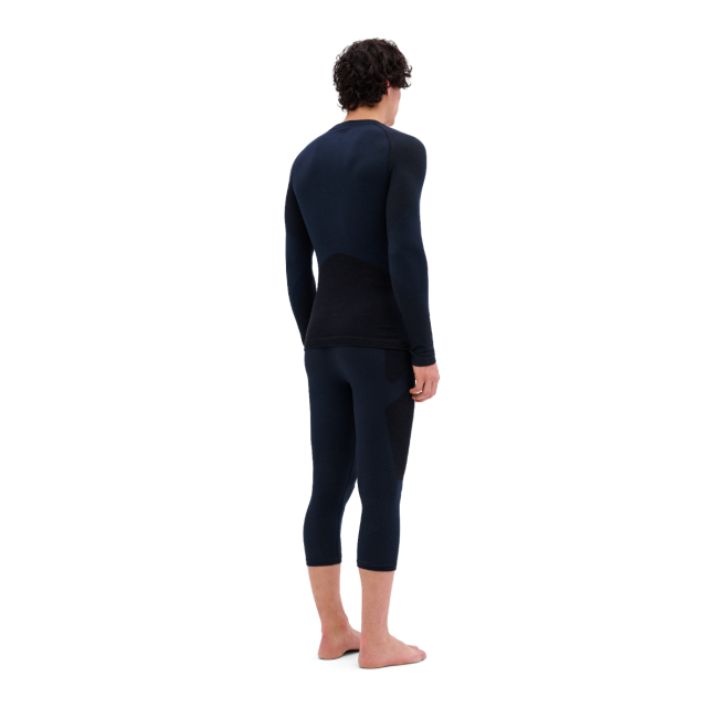 Bluză tehnică CEP Ski Merino Base Layer mânecă lungă | lână merino - black
