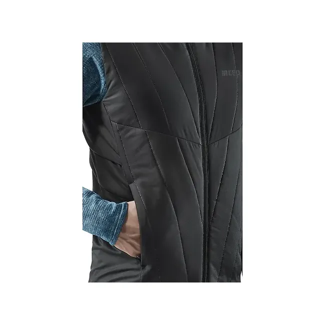 Vestă alergare iarnă CEP Winter Run Vest | protecție termică - black
