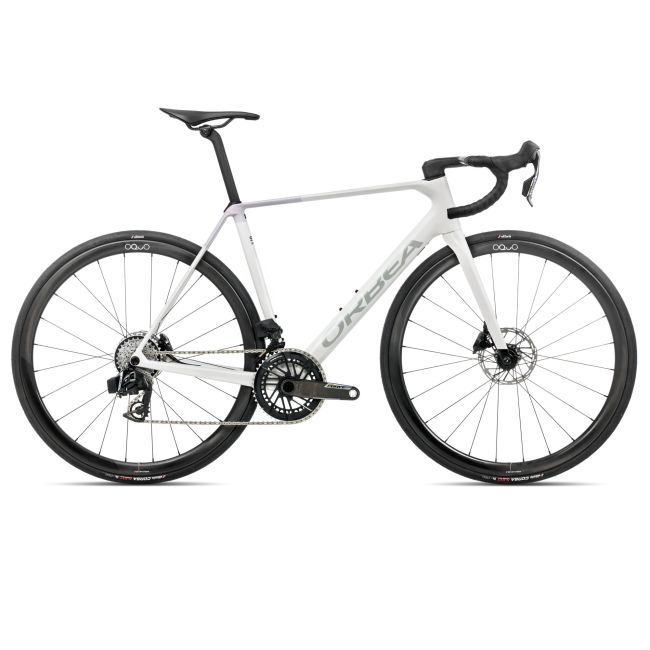 Orbea ORCA M21eTEAM (2026) - bicicletă șosea race - Iris White (Gloss)  |  Lilac (Matt)