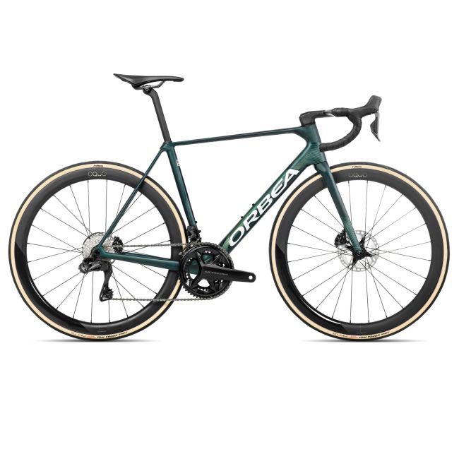Orbea ORCA M20iLTD PWR (2026) - bicicletă șosea race - Escape Green  |  Carbon View Matt