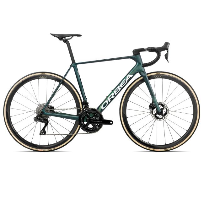 Orbea ORCA M10iLTD PWR (2026) - bicicletă șosea race - Escape Green  |  Carbon View Matt