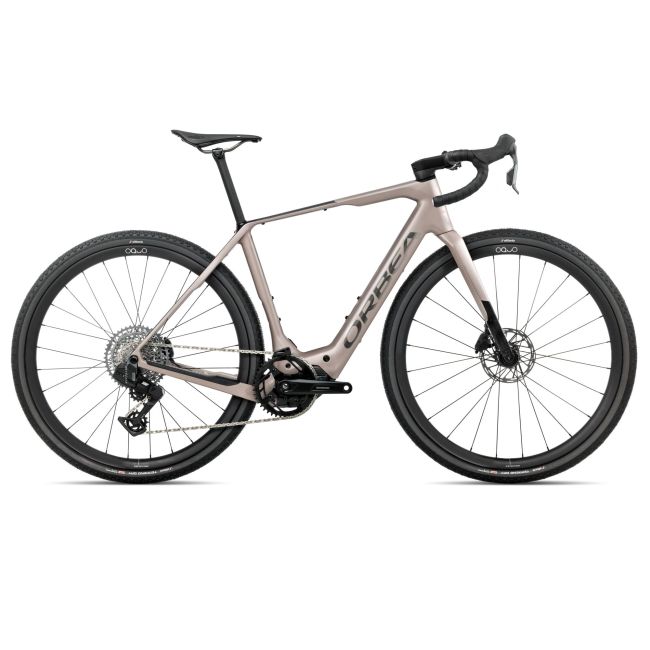 Orbea DENNA M31e (2026) - bicicletă electrică gravel - Nickel Matt  |  Carbon Raw Gloss