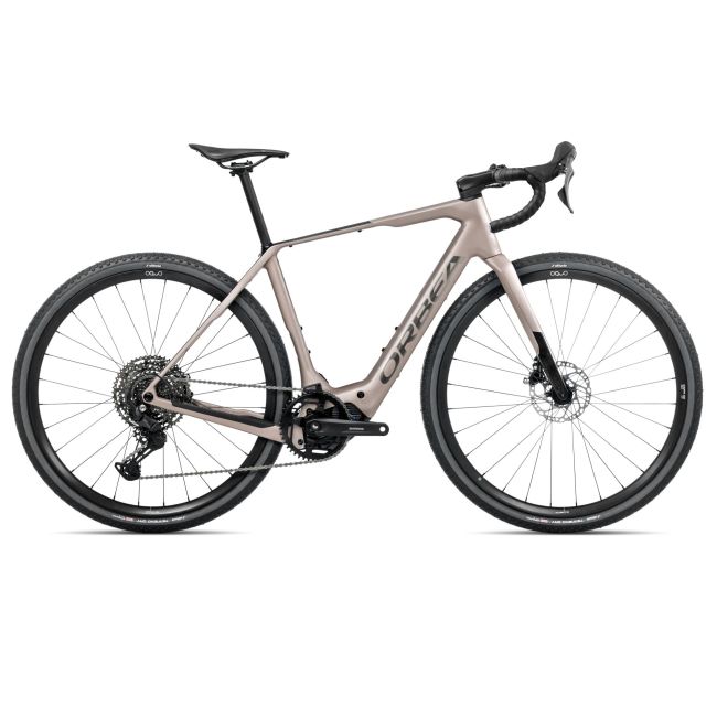 Orbea DENNA M40 (2026) - bicicletă electrică gravel - Nickel Matt  |  Carbon Raw Gloss