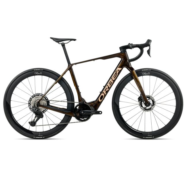 Orbea DENNA M10i (2026) - bicicletă electrică gravel - Caramel C. View (Gloss)  |  Metallic Gold (Gloss)