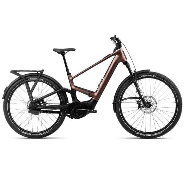 Orbea MUGA 10 (2026) - bicicletă electrică urbană - Metallic Rust  |  Diamond Black (Matt)