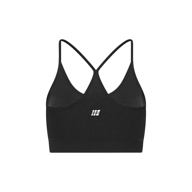 Bustieră alergare CEP Core Run Light Support Bra | susținere ușoară - black