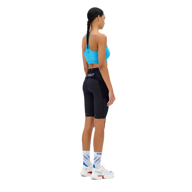 Bustieră alergare CEP Core Run Light Support Bra | susținere ușoară - light blue