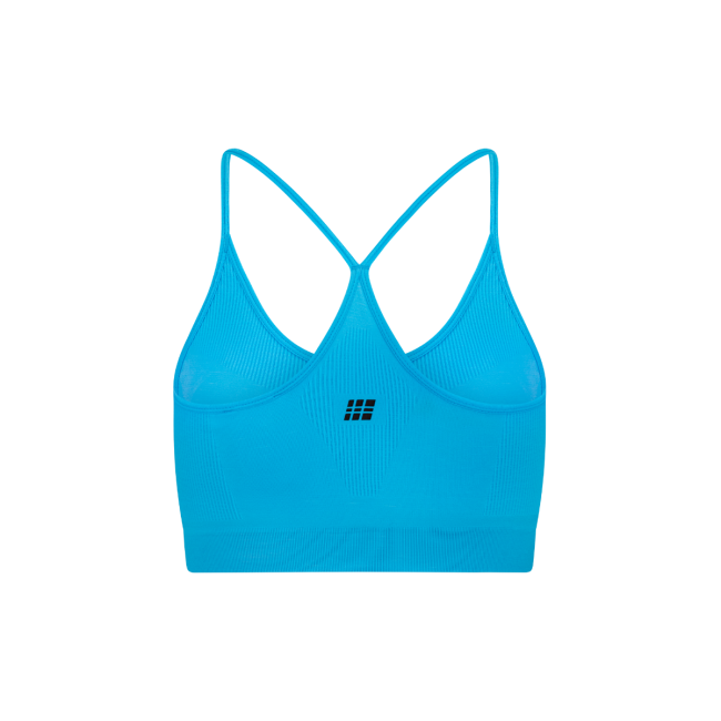 Bustieră alergare CEP Core Run Light Support Bra | susținere ușoară - light blue