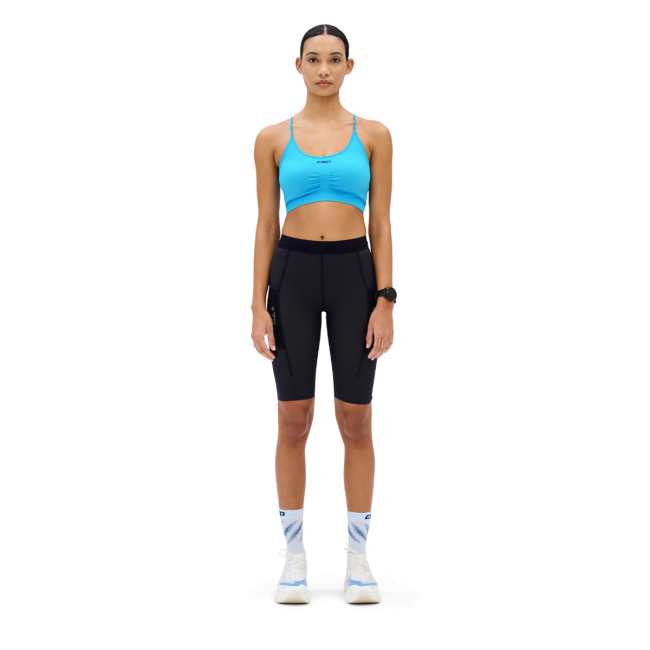Bustieră alergare CEP Core Run Light Support Bra | susținere ușoară - light blue