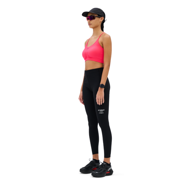 Bustieră alergare CEP Core Run Light Support Bra | susținere ușoară - pink