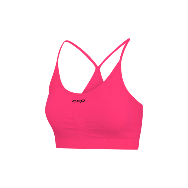 Bustieră alergare CEP Core Run Light Support Bra | susținere ușoară - pink