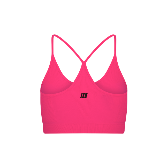 Bustieră alergare CEP Core Run Light Support Bra | susținere ușoară - pink