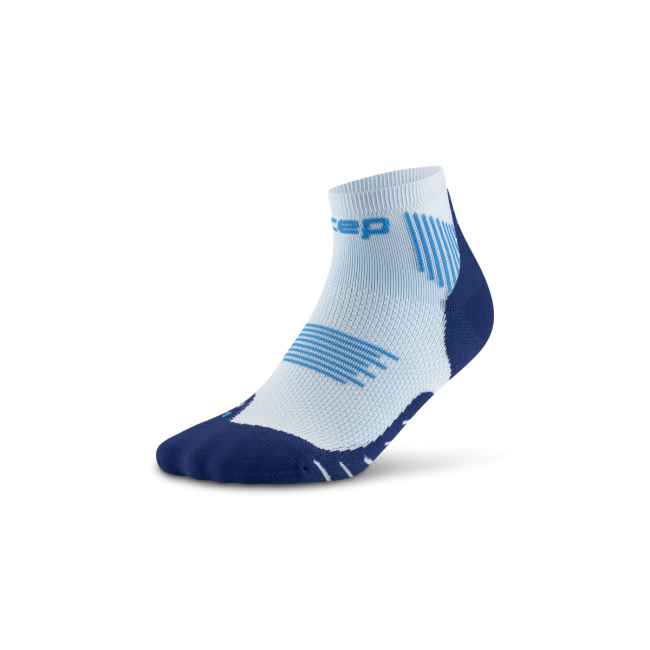 Șosete compresie alergare CEP Run 5.0 Low Cut - ice/albastru | recuperare îmbunătățită