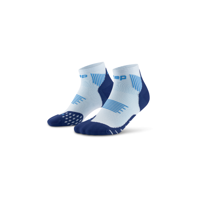 Șosete compresie alergare CEP Run 5.0 Low Cut - ice/albastru | recuperare îmbunătățită