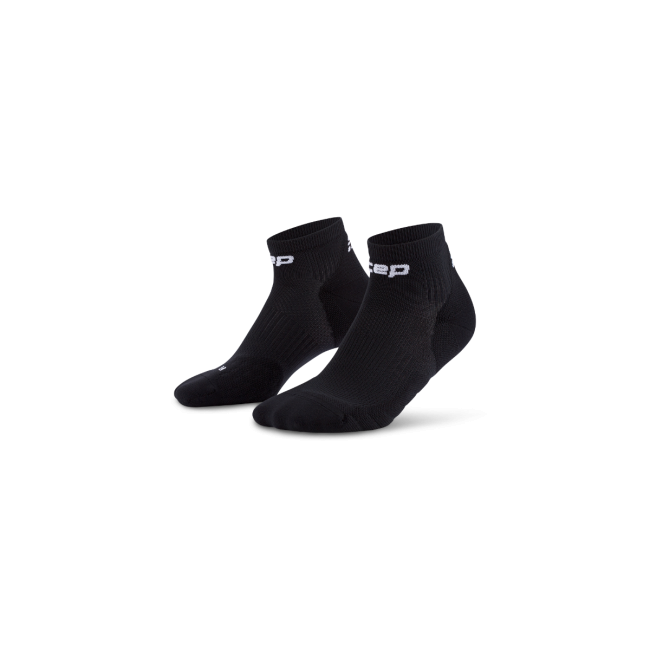Șosete compresie alergare CEP Run 5.0 Low Cut - negru | recuperare îmbunătățită